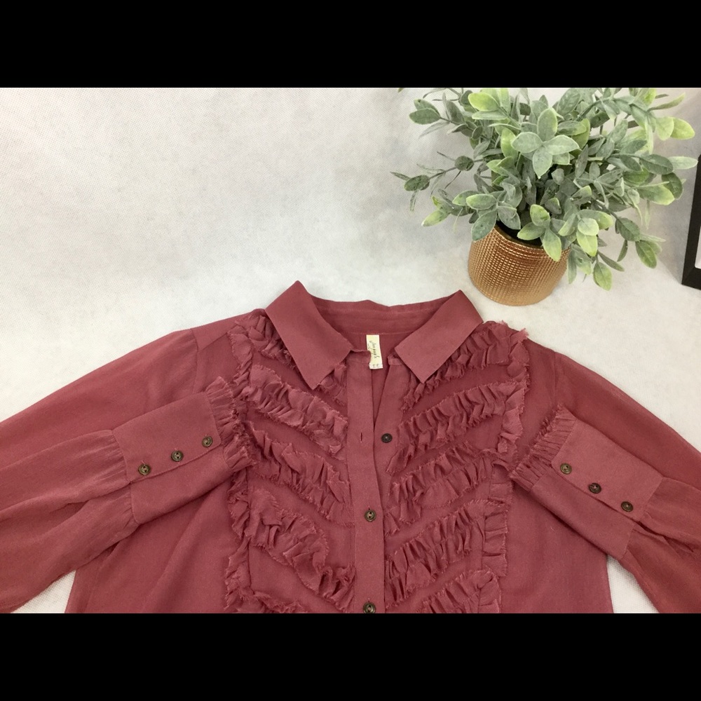 Free People Ruffled Blouse - Picture 6 of 6